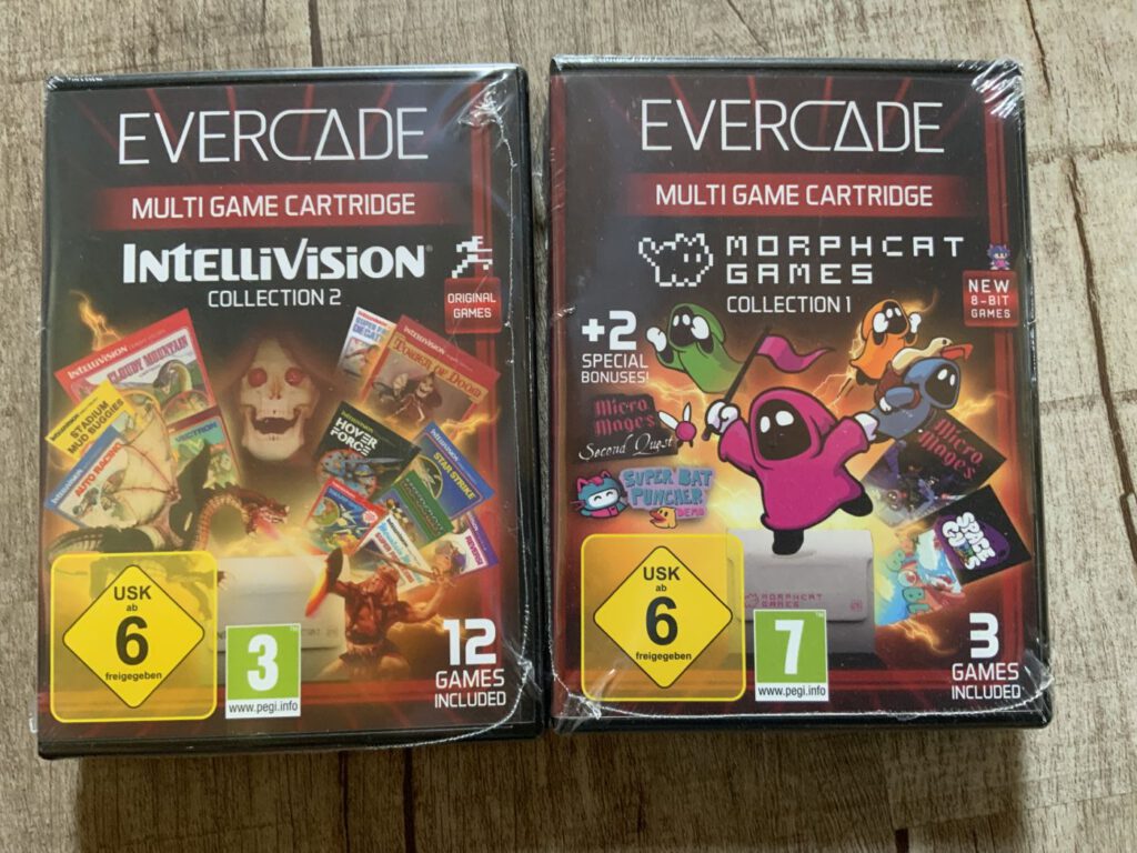 Intellivision Col. 2 und Morphcat Games Col. 1 für Evercade