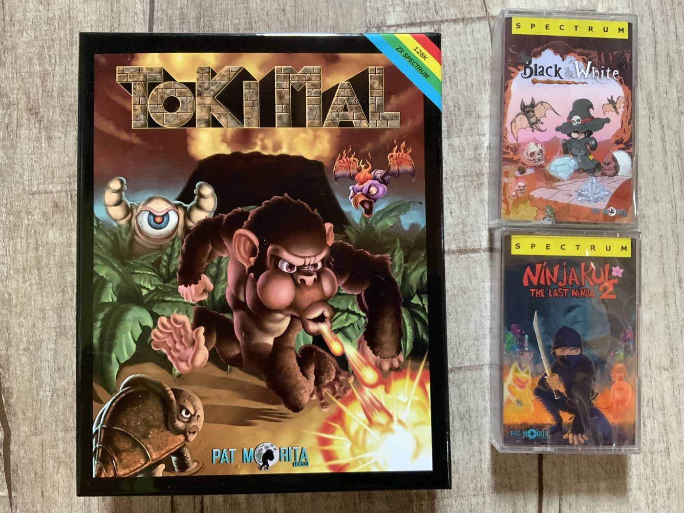 Tokimal, Black And White und Ninjakul: The Last Ninja 2 für Sinclair Spectrum