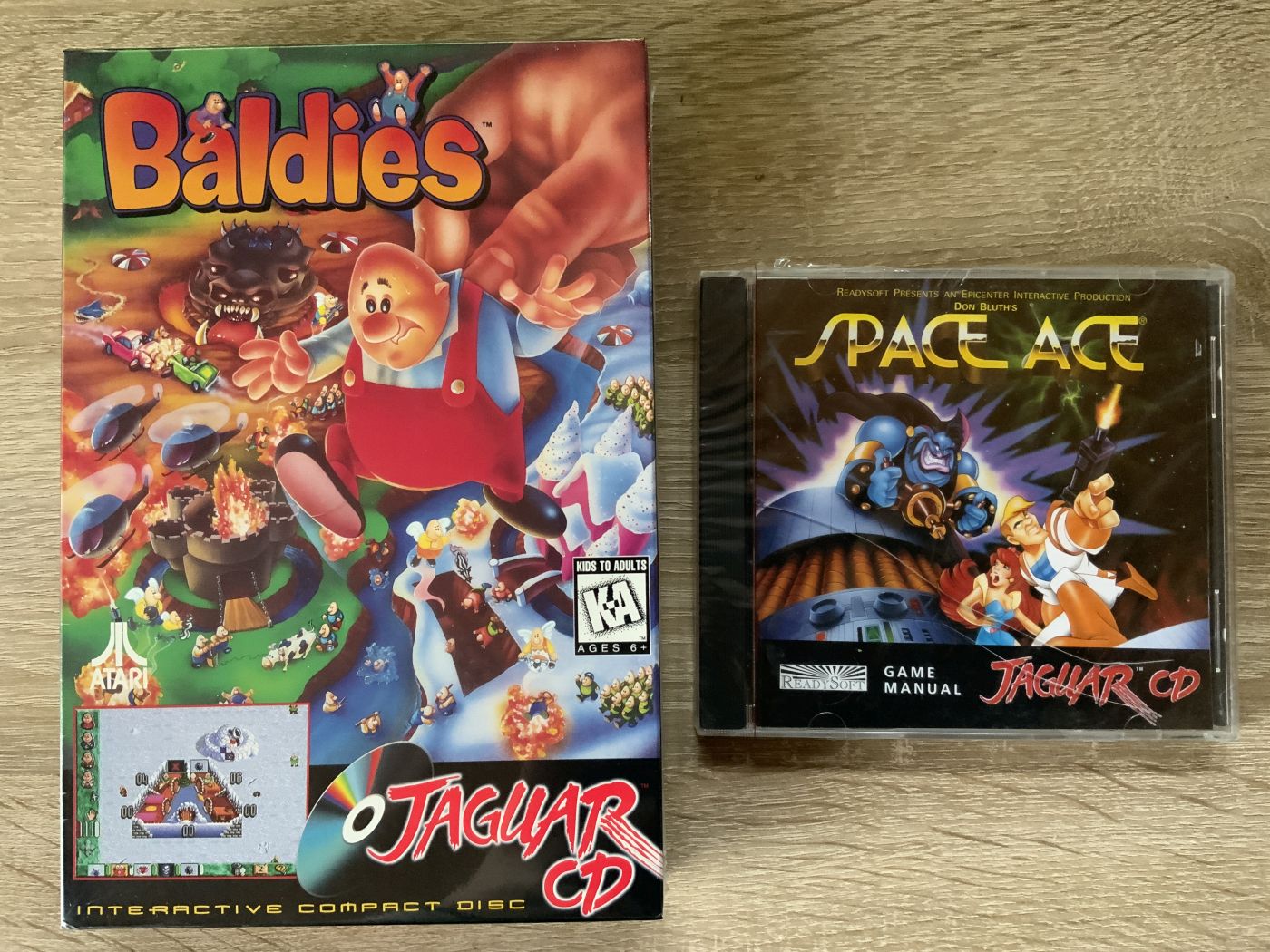 Baldies und Space Ace für Atari Jaguar CD
