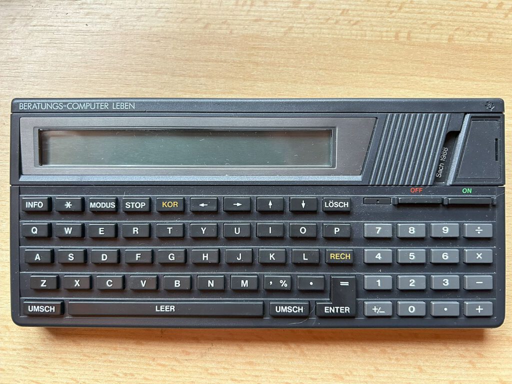 TI-74 - Beratungs-Computer Leben