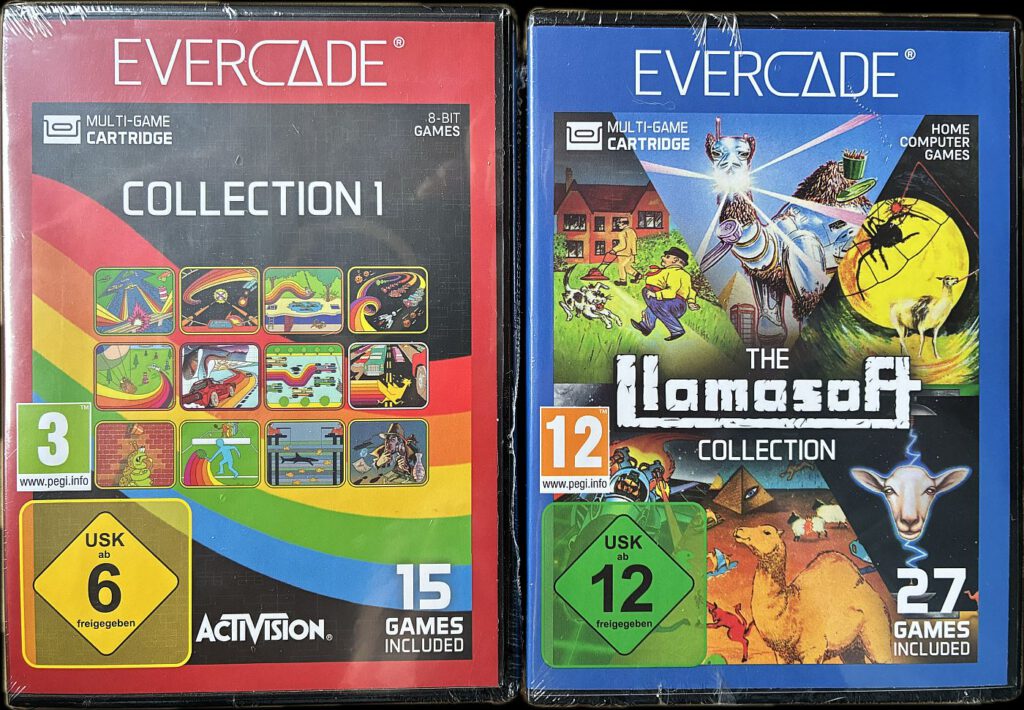 Evercade - Activision Collection 1 und The Llamasoft Collection 1