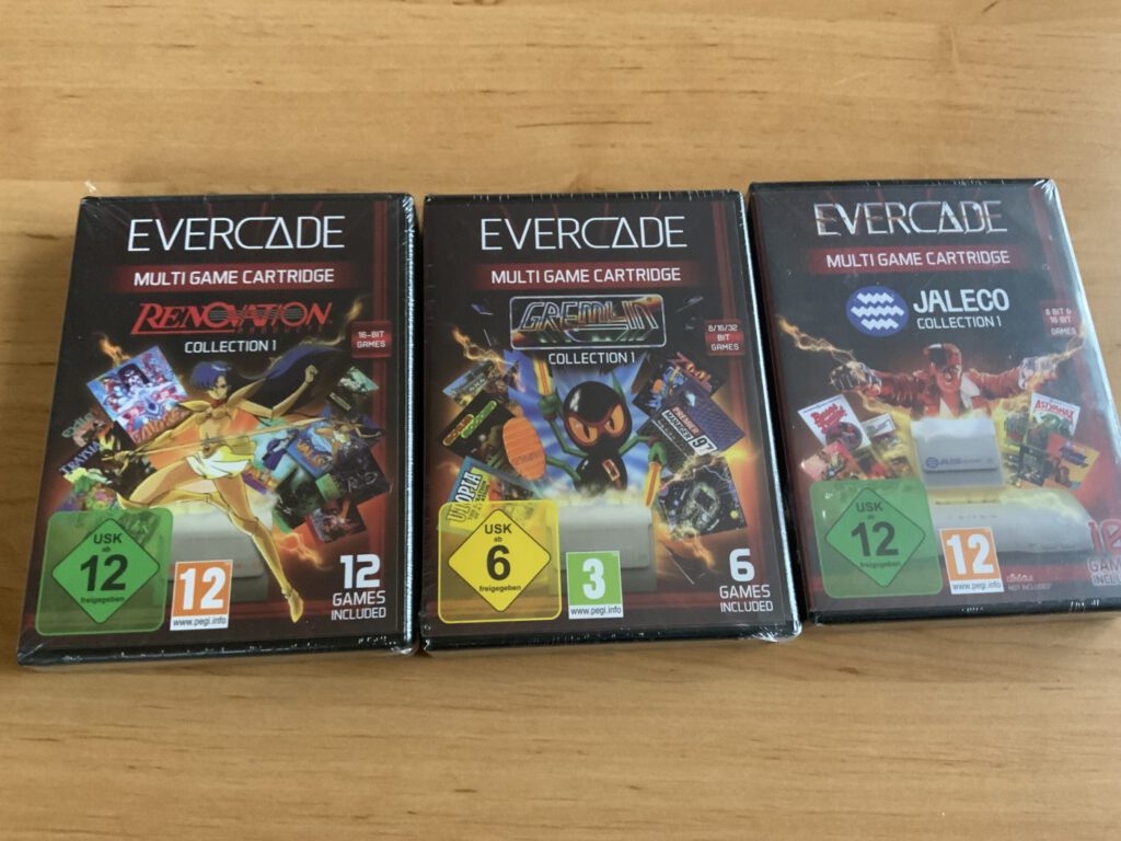Renovation Collection, Gremlin Collection 1 und Jaleco Collection 1 für Evercade